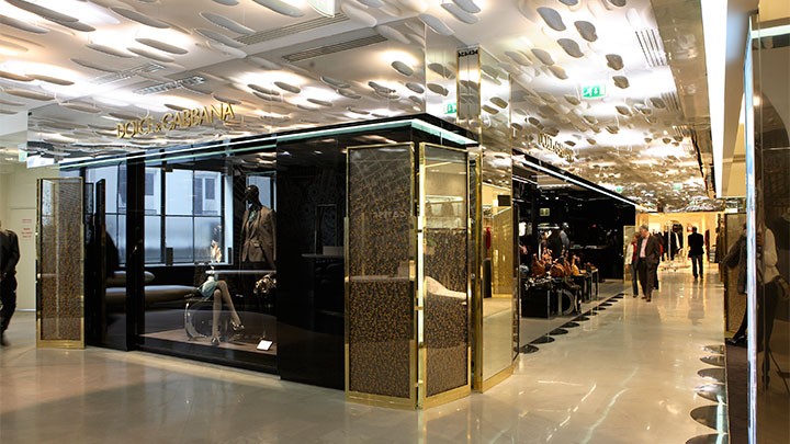 Philips retail lighting create luxurious atmosphere at Galeries Lafayette, Paris 