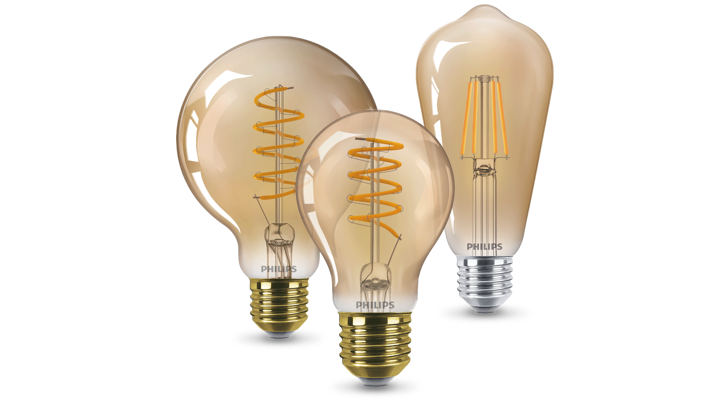 Gamme d'ampoules à DEL de style rétro Philips Vintage