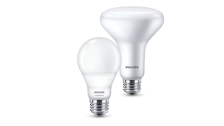 Philips SceneSwitch LED light bulbs product family 